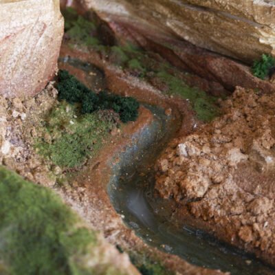 Detail shot of stream in A Welcoming Place Model