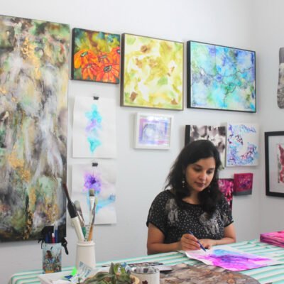 Meena Matai in the Studio