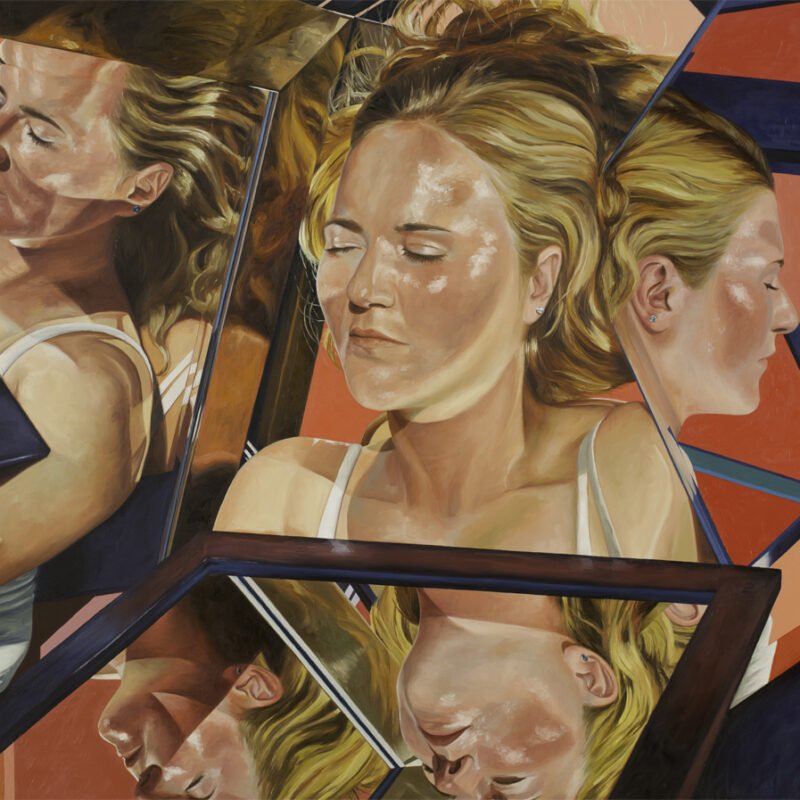 Syraya Horton, Distorted Senses of Perfection, oil on panel, 35" x 45"