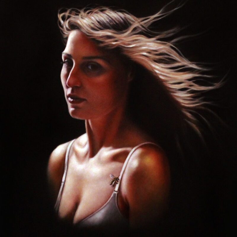 Laura Lit, Coley, oil on board, 18" x 24"