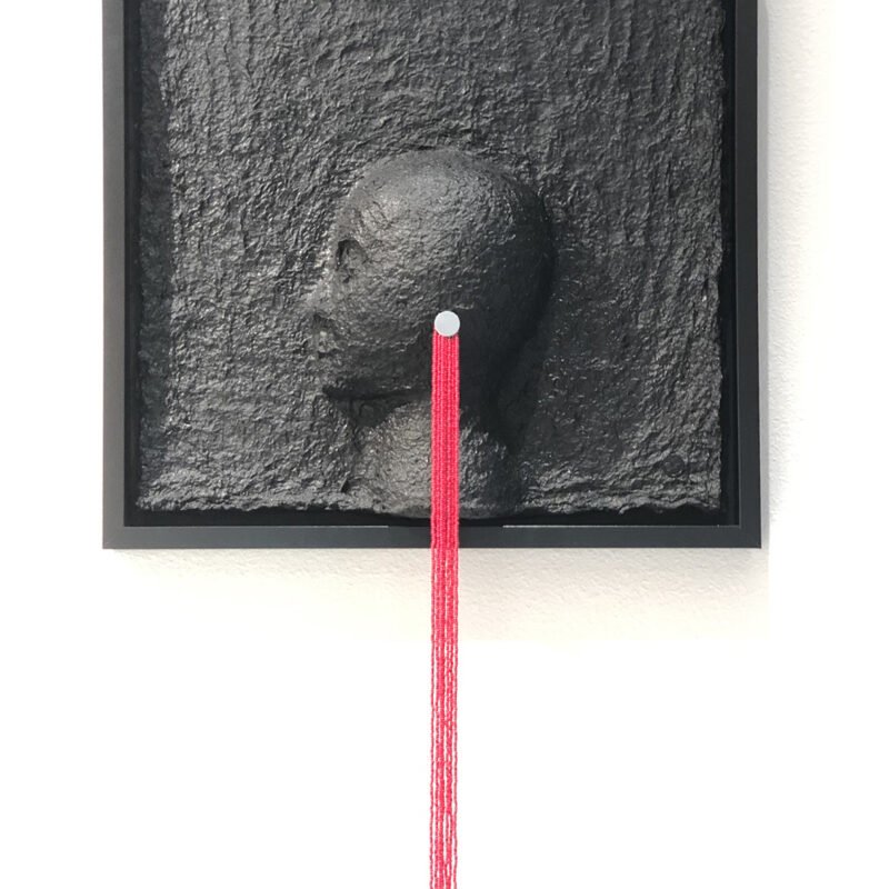 Jessey Jansen, The Paper People | Warrior, paper pulp relief, 20.5" x 20.5" x 5"