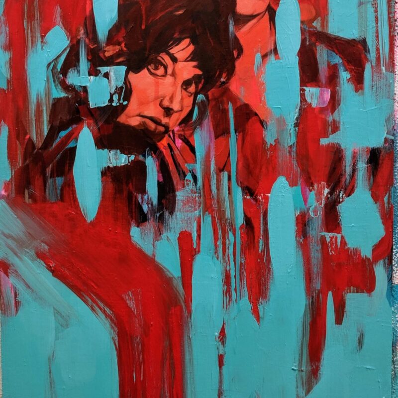 Ian Shults, Untitled, acrylic on panel, 14" x 24"