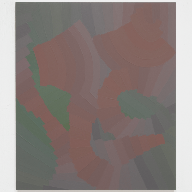 Alex Diamond, Pointy Green, acrylic on panel, 17.25" x 14.5"