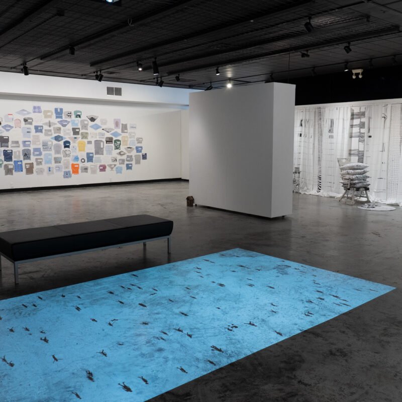Inside Envelopes (Background), The Corner Room (Right), Personal Space (Foreground), 2018