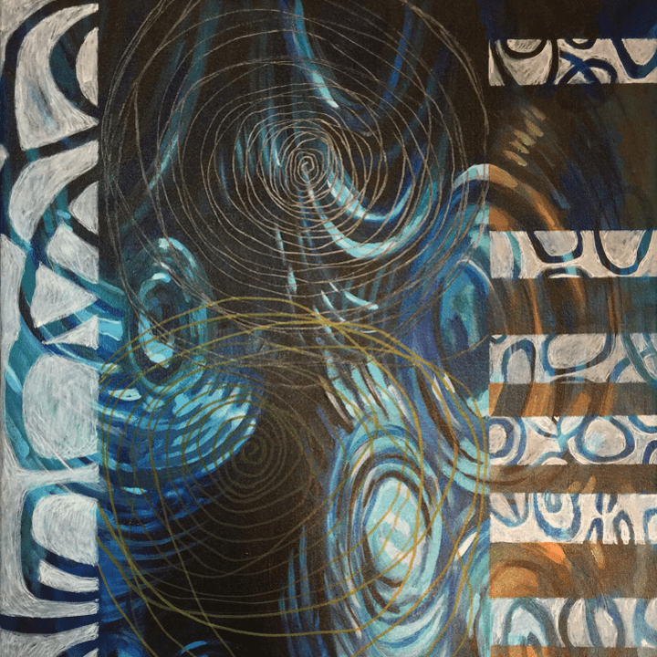 Denise Elliot Jones, "In The Spirit"; Acrylic on Canvas; 20" x 24"