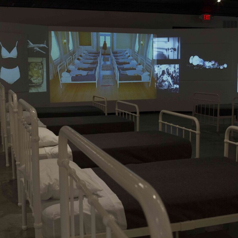 Denise Price, Untitled, 16mm film transferred to video, gallery view
