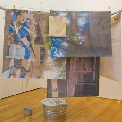 Printmaking and photography in an installation by Maria Cristina Jadick.