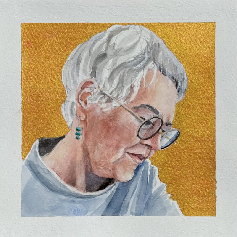 Susan Appleton, Orquevaux Artist-Susan, 2025, watercolor.