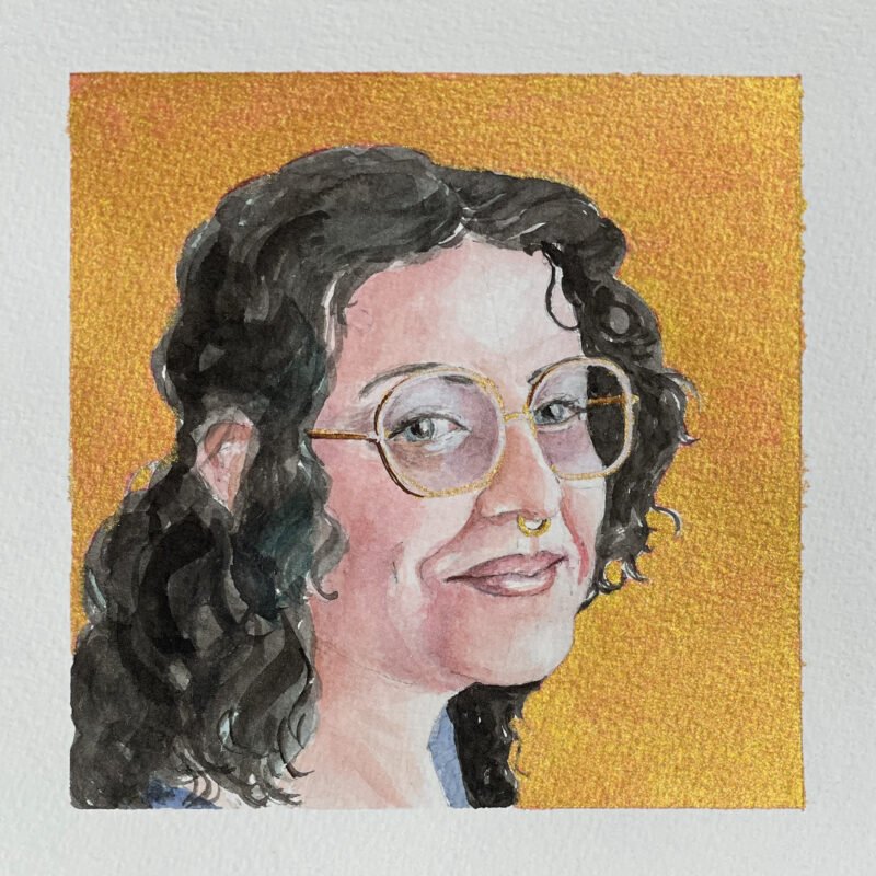 Susan Appleton, Orquevaux Artist-Kale, 2025, watercolor.